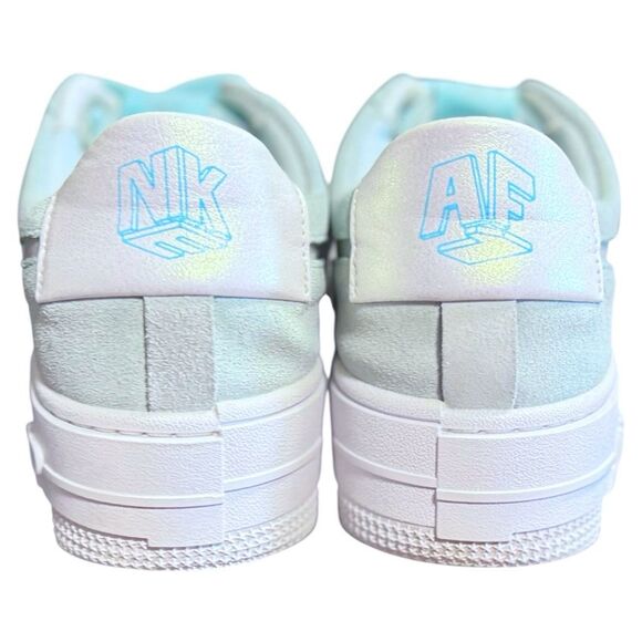 Women’s Nike Air Force 1 Pixel ‘Glacier Blue' Suede Sneakers Size 8 - Picture 5 of 15